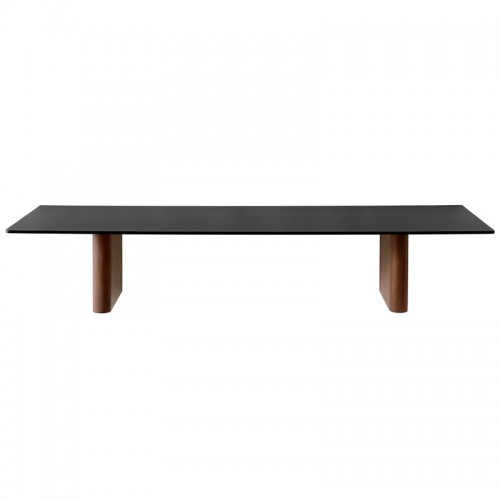 &TRADITION 앤트레디션 Column JA2 wall shelf 80 x 25 cm walnut - 블랙 aluminium TR86302002