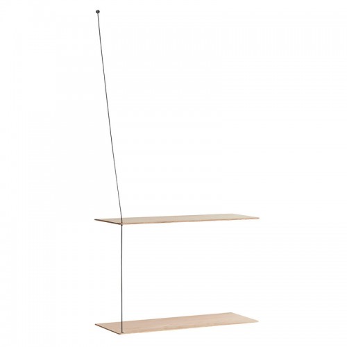 WOUD 우드 Stedge 2.0 shelf 60 cm 화이트 pigmented 래커 oak WD140016