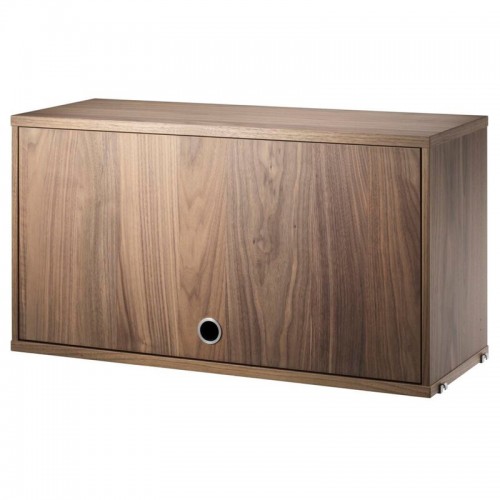 STRING FURNITURE 스트링 cabinet with flip door 78 x 30 cm walnut AK-CF7830-04-1