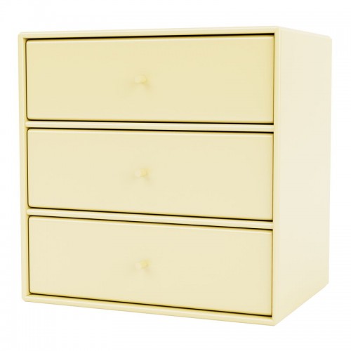 MONTANA FURNITURE 몬타나 Mini module with 3 drawers 159 Camomile MON1007-159