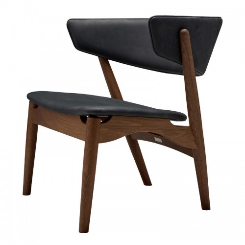 Sibast No 7 Lounge 의자 fully upholstered 스모크 oak - 앤트러사이트 le SBNO7LC-SMO-21003