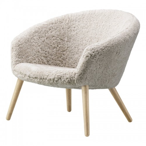FREDERICIA 프레데리시아 Ditzel lounge 의자 문LIGHT sheepskin - oak FRE2631-SHEEP-OO
