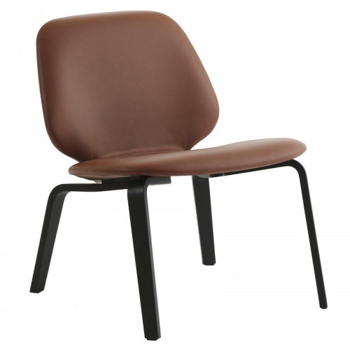 NORMANN COPENHAGEN 노만코펜하겐 My 의자 lounge 블랙 - 코냑 leather NC601369-UL-41598