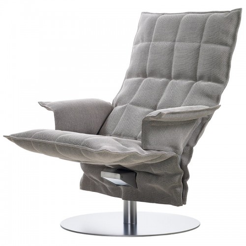 Woodnotes K 의자 with armrest swivel base STONE/블랙 WN46009-256159
