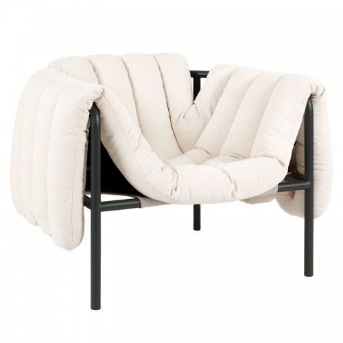 Hem Puffy lounge 의자 네츄럴 - 블랙 grey steel HE20194
