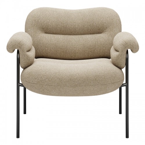 Fogia Bollo lounge 의자 Main Line Flax 20 - 블랙 FOG-BOL-9005-MLF20-US