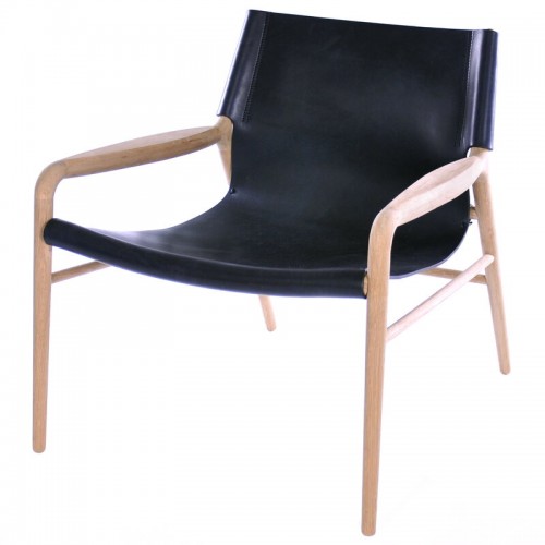 OX DENMARQ 옥스덴마크 Rama 의자 블랙 leather - soaped oak OD-RAMA-BL-OAK