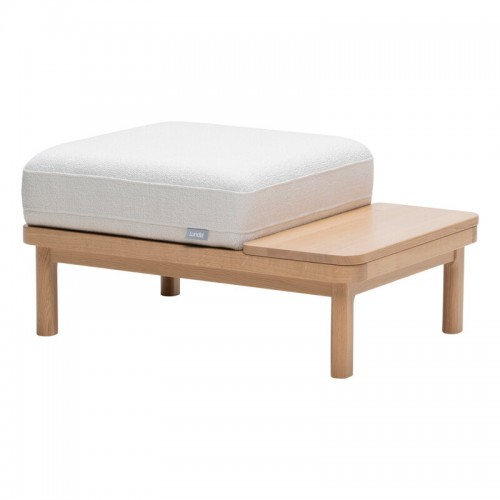Lundia Hetki ottoman oak base - grey Muru 484 LUG59