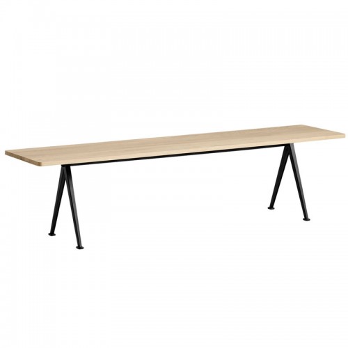 HAY 헤이 Pyrami_d bench 12 블랙 - 매트 래커 oak HA195787-ML