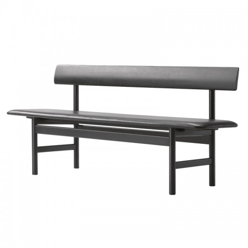 FREDERICIA 프레데리시아 MO겐세N 3171 bench 블랙 래커 oak - leather FRE3171-BLO-L88