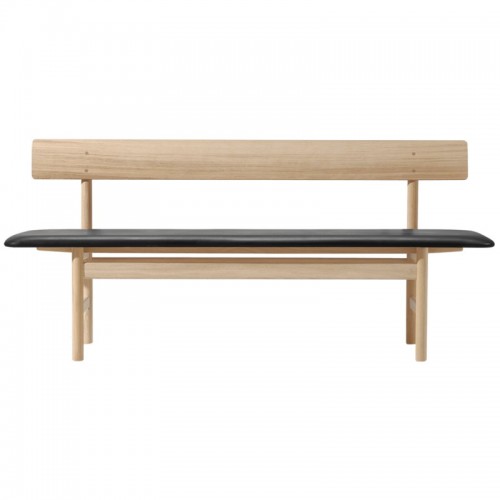 FREDERICIA 프레데리시아 MO겐세N 3171 bench soaped oak - 블랙 leather FRE3171-SO-OMNI-301
