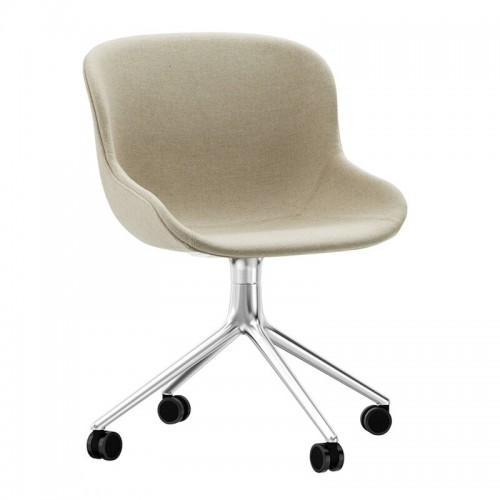 NORMANN COPENHAGEN 노만코펜하겐 Hyg 의자 with 4 wheels swivel aluminium - Main Line Flax 20 NC604580-MLF20