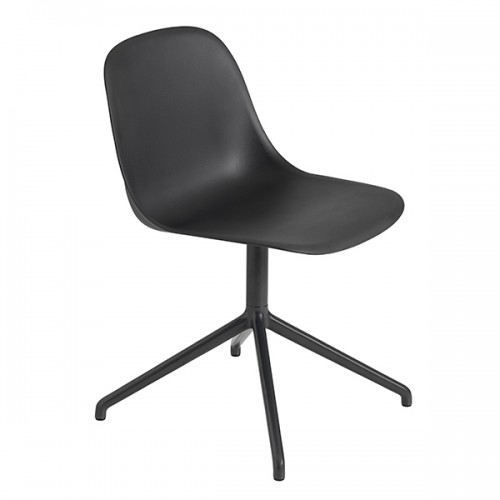 MUUTO 무토 Fiber 사이드 의자 swivel base 블랙 MU25170
