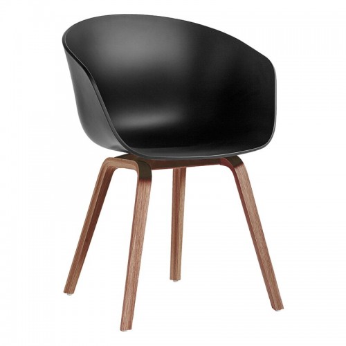 HAY 헤이 About A 의자 AAC22 Eco 래커 walnut - 블랙 HA943447