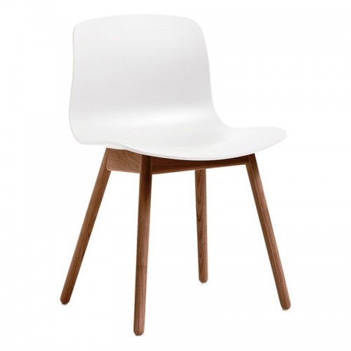 HAY 헤이 About A 의자 AAC12 래커 walnut - 화이트 HA943311