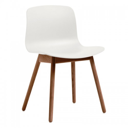 HAY 헤이 About A 의자 AAC12 Eco 래커 walnut - 화이트 HA943358