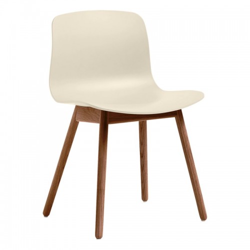 HAY 헤이 About A 의자 AAC12 Eco 래커 walnut - cream 화이트 HA943359