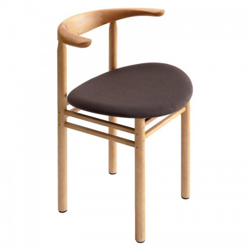 Nikari Linea RMT3 의자 oak stained ash - Steelcut 트리오 383 NI-RMT3-AO-F2-383