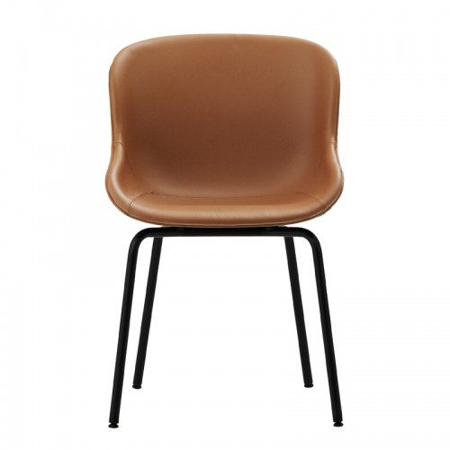 NORMANN COPENHAGEN 노만코펜하겐 Hyg 의자 블랙 steel - brandy leather Ultra NC603900-41574