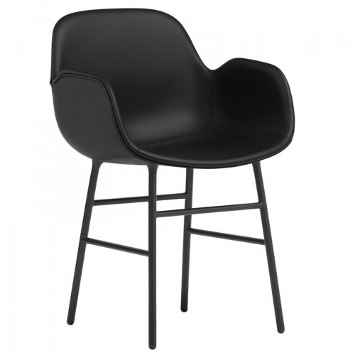 NORMANN COPENHAGEN 노만코펜하겐 Form 암체어 블랙 steel - leather Ultra NC1360250-41599