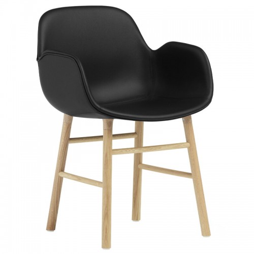 NORMANN COPENHAGEN 노만코펜하겐 Form 암체어 oak - 블랙 leather Ultra NC1360550-41599