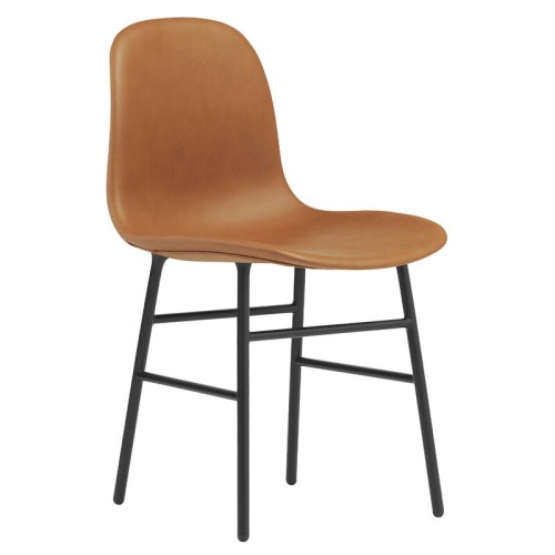 NORMANN COPENHAGEN 노만코펜하겐 Form 의자 블랙 steel - brandy leather Ultra NC1350250-41574