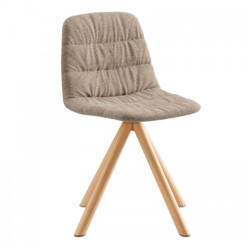 Viccarbe Maarten 의자 wooden swivel base matt oak - Gaudi 11 VC-MAAM-GA11Q