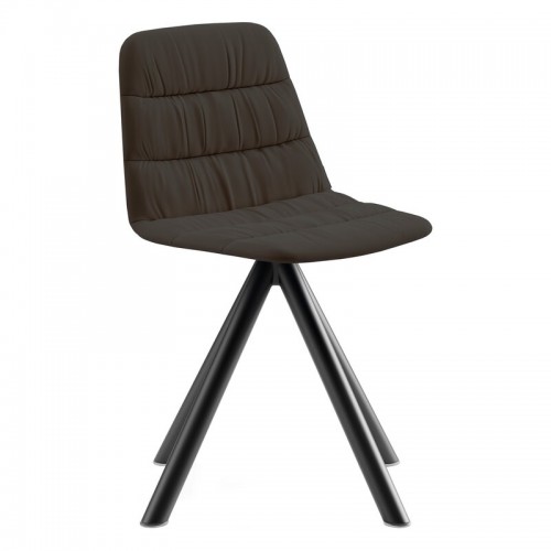 Viccarbe Maarten 의자 Ecoalf Edition swivel 블랙 - caviar VC-MAA-2-CAVIAR