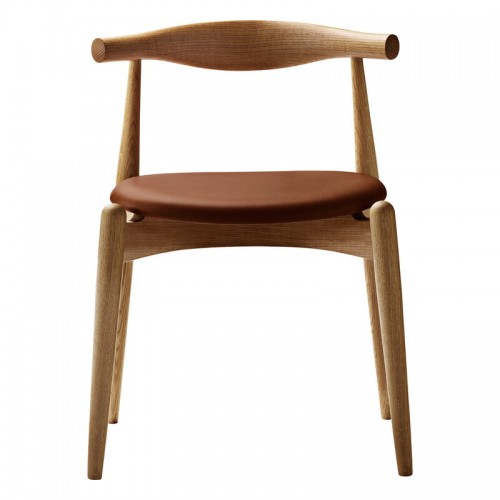 CARL HANSEN & SU00F8N CH20 엘보우 체어 오일 오크 - 코냑 레더 또르 307 Carl Hansen & Su00f8n CH20 Elbow chair oiled oak - cognac leather Thor 307 02779