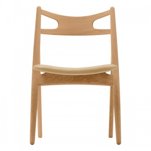 CARL HANSEN & SU00F8N CH29P 체어 의자 오일 오크 - nude 레더 또르 325 Carl Hansen & Su00f8n CH29P chair  oiled oak - nude leather Thor 325 02777