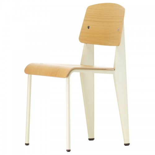 VITRA 스탠다드 체어 의자 프루베 Blanc Colombe - oak Vitra Standard chair  Prouve Blanc Colombe - oak 02726