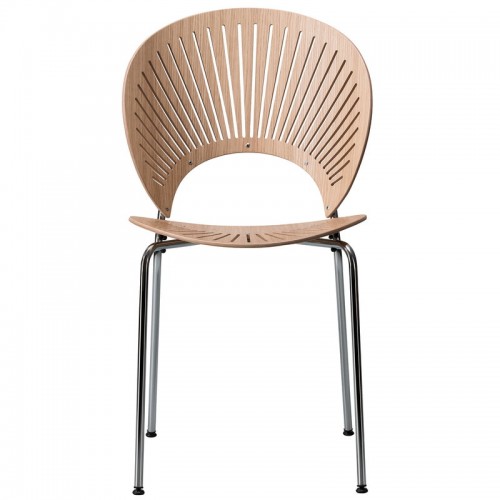 FREDERICIA 프레데리시아 Trinidad 의자 래커 oak - 크롬 FRE3398-LO-CHR