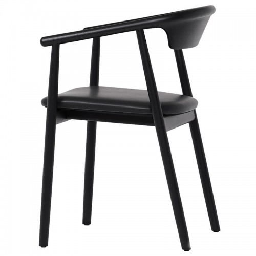 Mattiazzi MC21 Leva 의자 블랙 - leather MTZ-7PLLEVA-FR67V00
