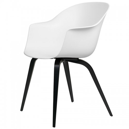 GUBI 구비 Bat 의자 pure 화이트 - 블랙 beech base GB10024881