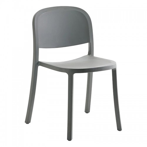 EMECO 에메코 1 Inch Reclaimed Stacking 의자 라이트 그레이 ECO-1INCH-RECLAIMED-LIGHTGREY
