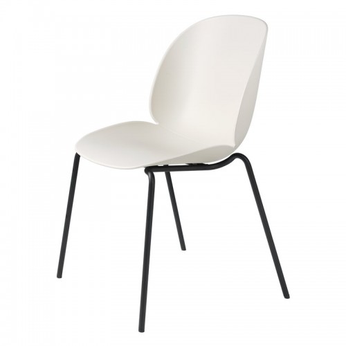 GUBI 구비 BE이티엘E 의자 stackable 매트 블랙 - alabaster 화이트 GB10064370