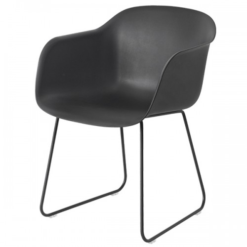 MUUTO 무토 Fiber 암체어 sled base 블랙 MU20051
