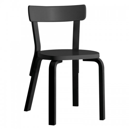 ARTEK 알토 체어 69 all 블랙 Artek Aalto chair 69 all black 02147