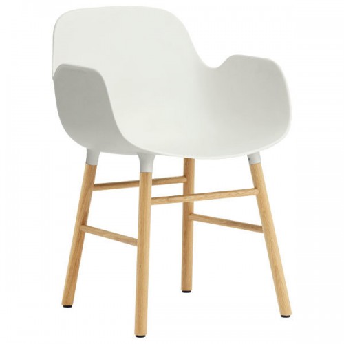 NORMANN COPENHAGEN 노만코펜하겐 Form 암체어 화이트 - oak NC602762