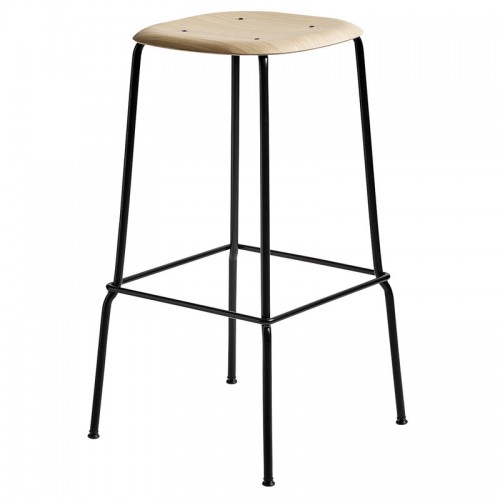 HAY 헤이 소프트 엣지 30 bar 스톨 75 cm 블랙 - 래커 oak HA257179-1509000
