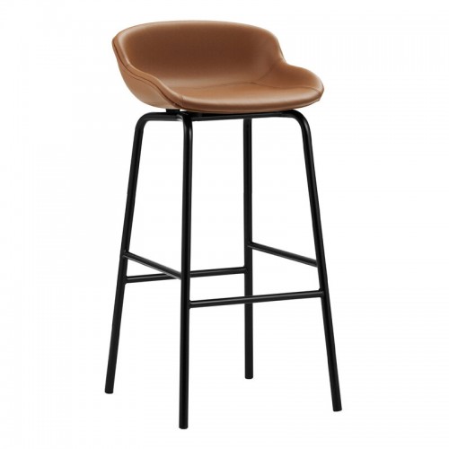 NORMANN COPENHAGEN 노만코펜하겐 Hyg bar 스톨 75 cm 블랙 - brandy leather Ultra NC604092-41574