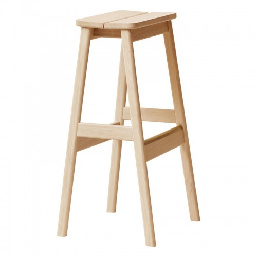 FORM & REFINE 폼앤리파인 Angle BAR스톨 75 cm 화이트 oiled oak FAR2196