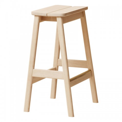 FORM & REFINE 폼앤리파인 Angle BAR스톨 65 cm 화이트 oiled oak FAR2191