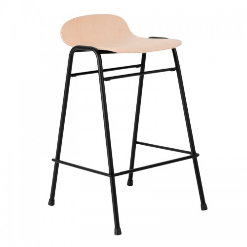 Hem Touchwood counter 스톨 65 cm 네츄럴 beech - 블랙 steel HE20146