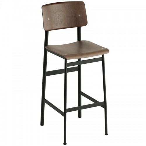 MUUTO 무토 Loft bar 스톨 75 cm 블랙 - stained 다크 brown MU30268