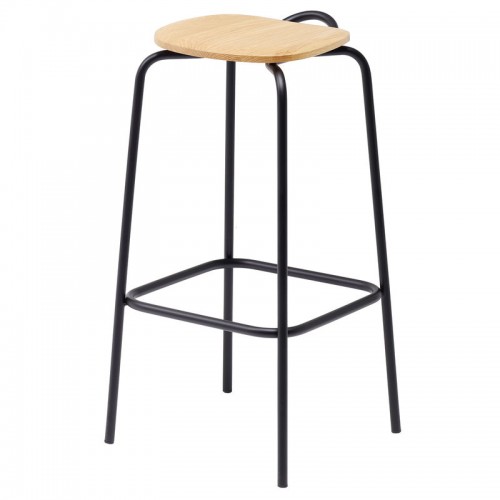 Mattiazzi MC16 Forcina bar 스톨 74 cm 블랙 steel - ash MTZ-7SGFORCAINFR70000
