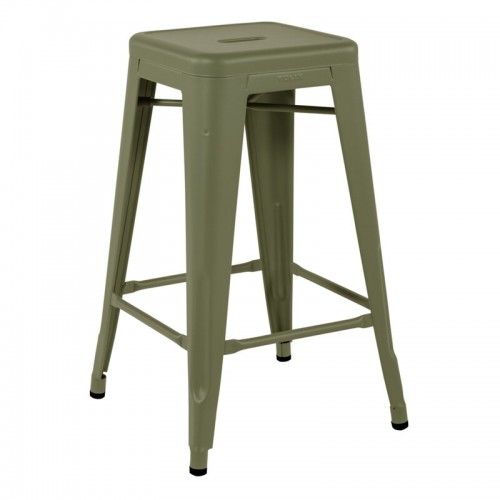 Tolix 스톨 H60 olive matt fine textured TL00555-OLIVE