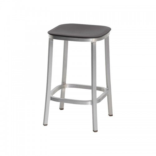 EMECO 에메코 1 Inch counter 스톨 aluminium - 다크그레이 ECO-1INCH-24DARKGREY