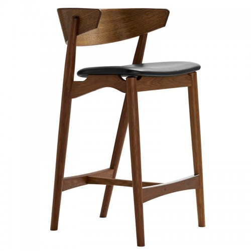 Sibast No 7 bar 스톨 65 cm 스모크 oak - 블랙 leather SBNO7BS-65-SMO-BLACK40509