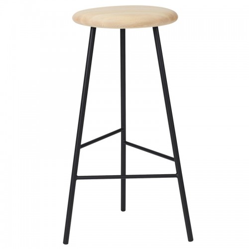 WARM NORDIC 웜 노르딕 Pebble bar 스톨 75 cm oiled ash - 블랙 WA2505001
